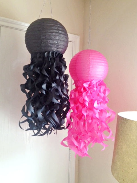 Pink and Black Jellyfish Lanterns – Party Snobs