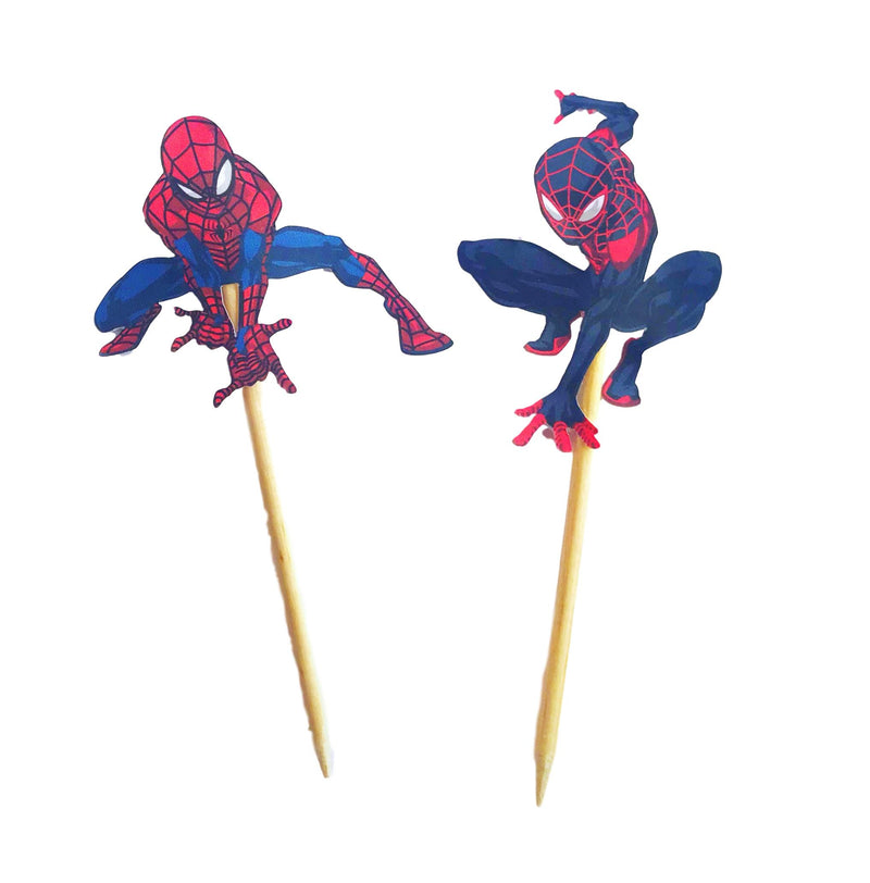 Spiderman Cupcake Toppers – Party Snobs