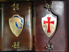 handmade viking leather journal 