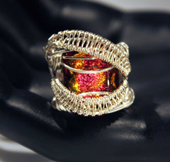 handmade silver wire wrap ring