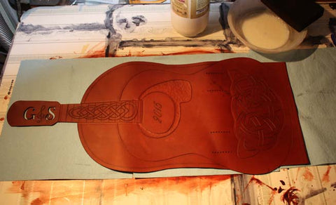 handmade guitar leather bound journal tutorial 