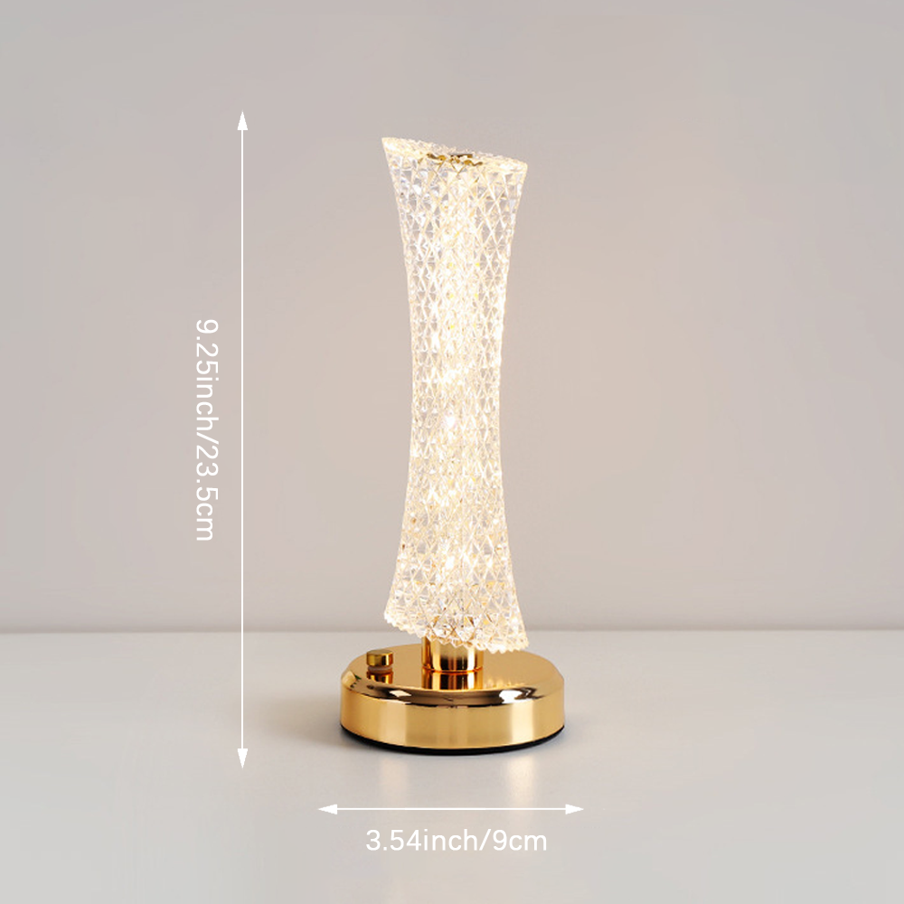 Lampe de Table Créative en Cristal pour Chambre à Coucher