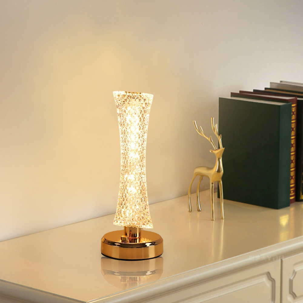 Lampe de Table Créative en Cristal pour Chambre à Coucher