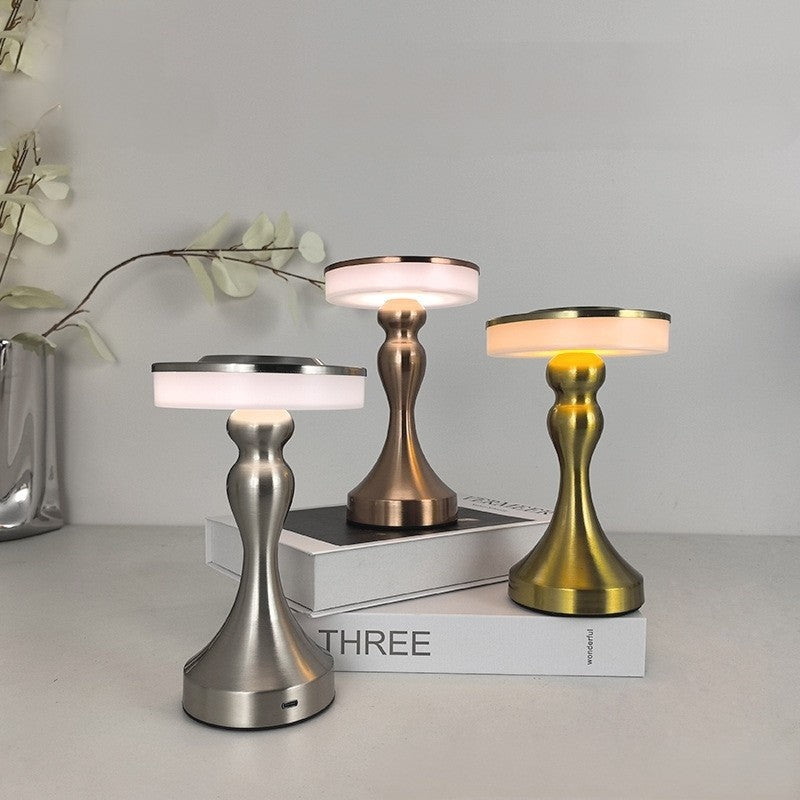 Lampe LED Rechargeable pour l'Extérieur, Bar Silencieux, Décoration de Bureau