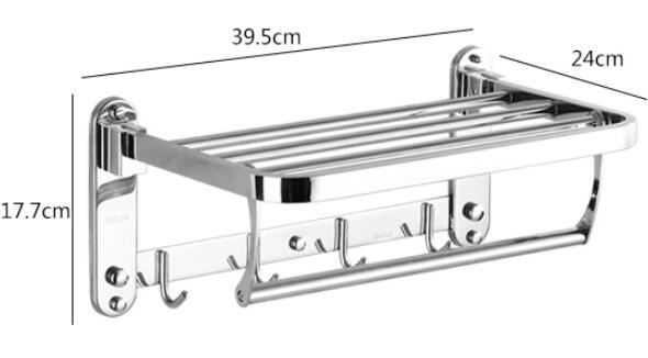 Porte-Serviettes de Salle de Bain en Acier Inoxydable