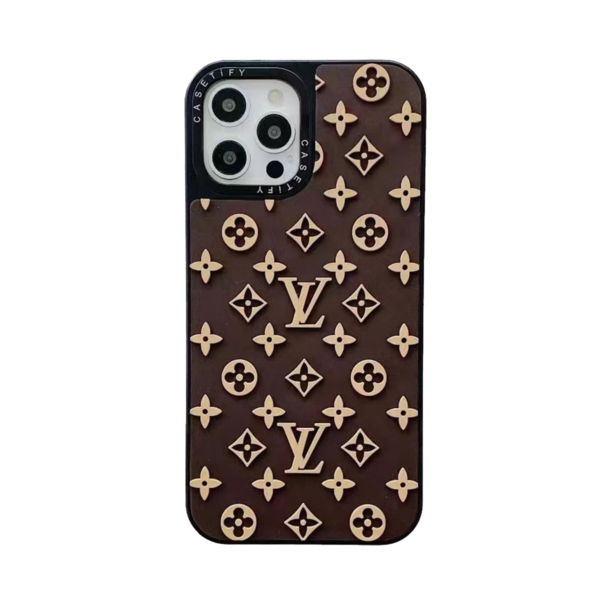 SHAAPA Luxury Brand Frosted Hybrid Mirror Case - iPhone (LV Mirror