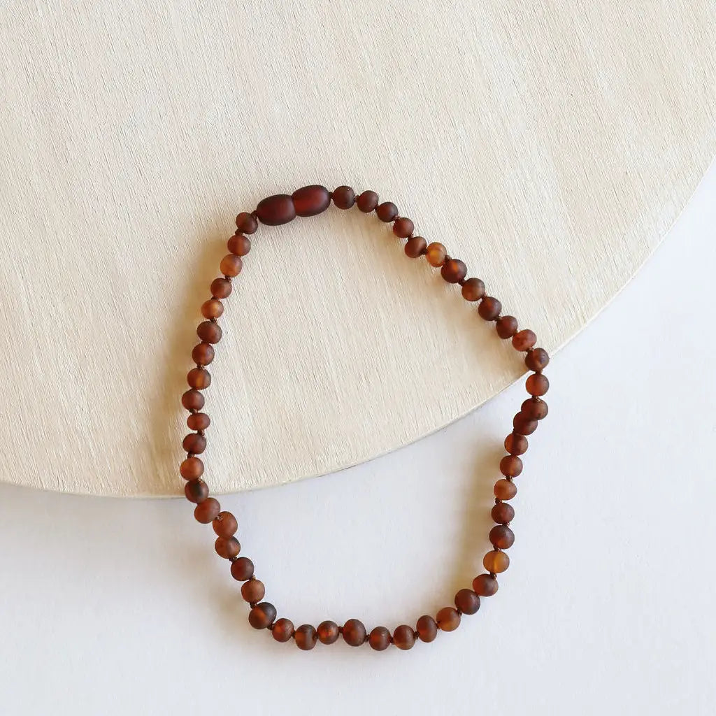 Baltic Sea Amber Necklace - Raw Cognac