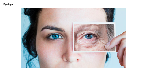 early sign of premature ageing on eyes by rubbing