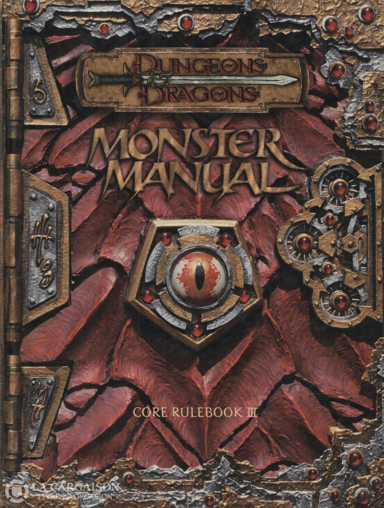 Dungeons And Dragons Monster Manual Core Rulebook Iii Librairie La Cargaison Livres Doccasion