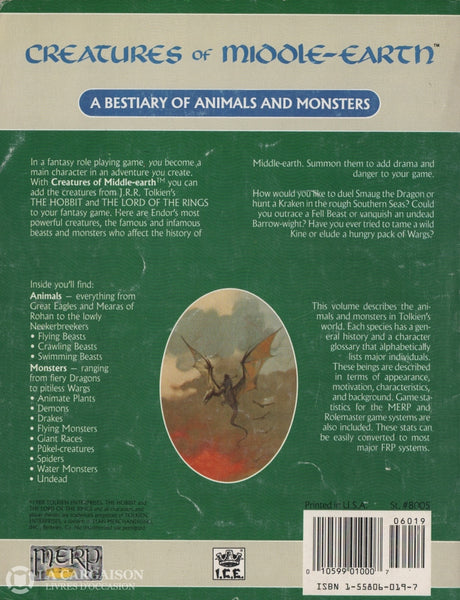 MIDDLE EARTH (Creatures of Middle Earth) A Bestiary of Animals and Mo