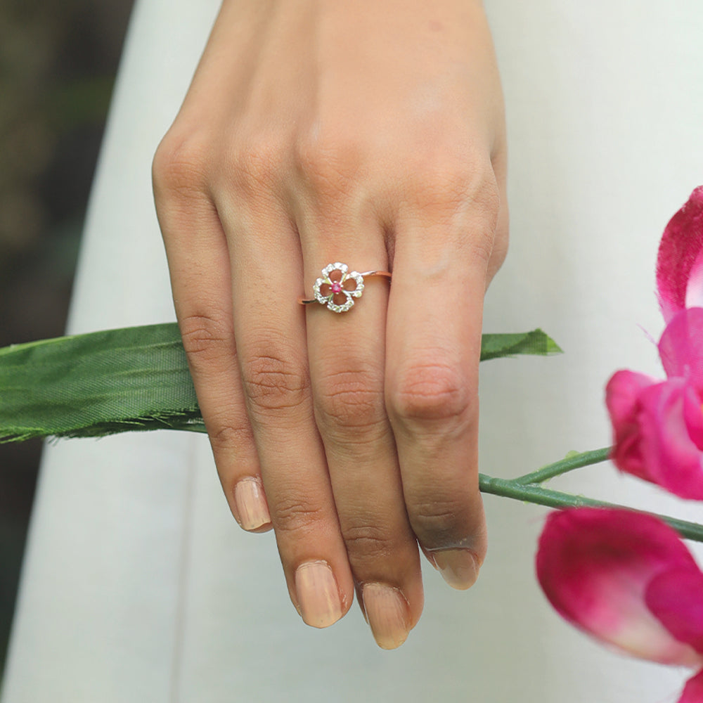 Fleur de Luxe - Lab Diamond Fashion Ring