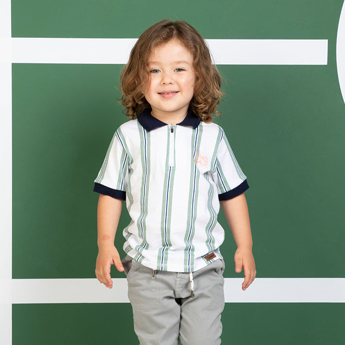 factible Viaje Sensible Camiseta rayas polo para bebé niño– Codelin