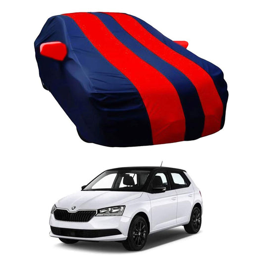 Oshotto Taffeta Car Body Cover with Mirror Pocket For Skoda Slavia