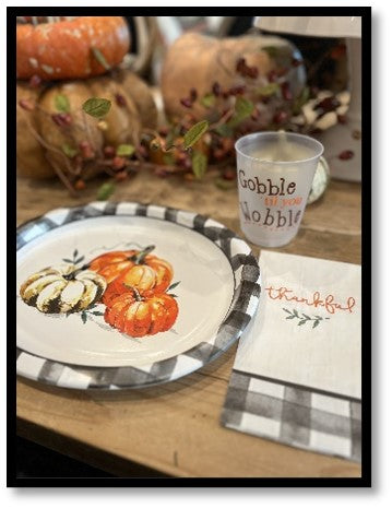 paper plate setting