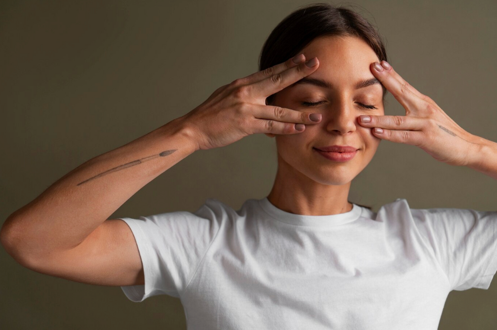 Image highlighting the 'Benefits of Face Yoga', showcasing the positive effects on facial muscle tone, skin elasticity, and overall facial health through regular face yoga exercises.