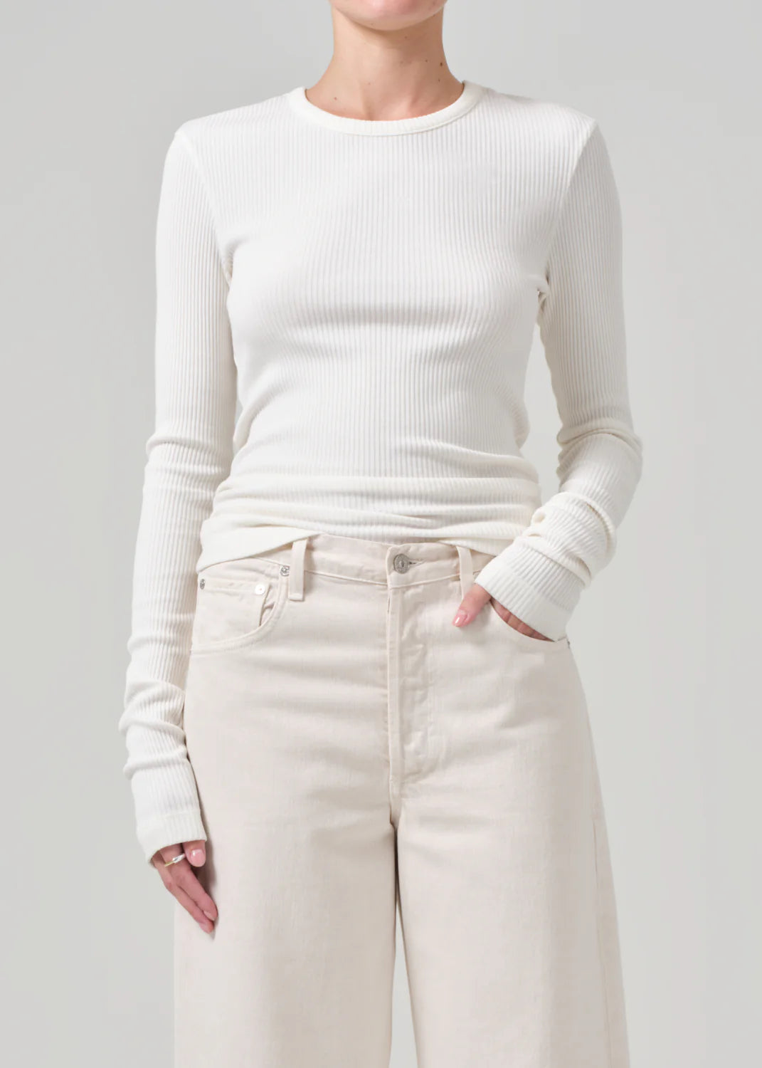 Bina Crewneck in Pashmina