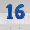 Blue Number Balloons