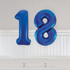 Blue Number Balloons