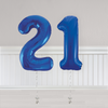 Blue Number Balloons