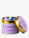 Lily Flame Lavender & Lime Scented Candle