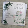 Personalised Special Couple Wedding Cake Card