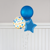 Blue and Gold Dots Orb Birthday Bunch