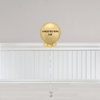 Congratulations Gold Orbz Balloon