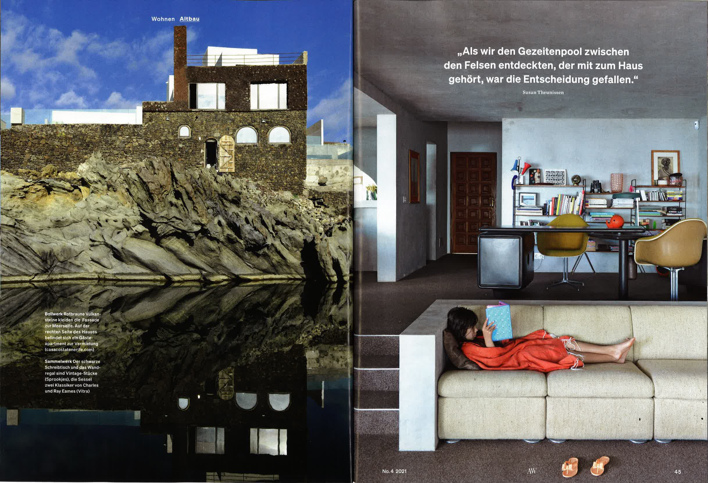 Architektur&Wohnen Artikel about Casa Costa Tenerife