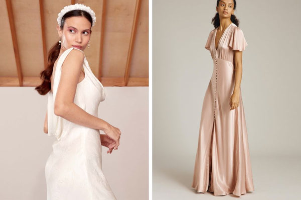 Pair our Josephine dress with a slinky bridesmaid dress from Ghost