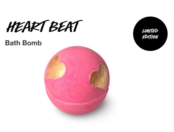 Heart beat bath bomb