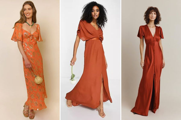 pumpkin bridesmaid dresses