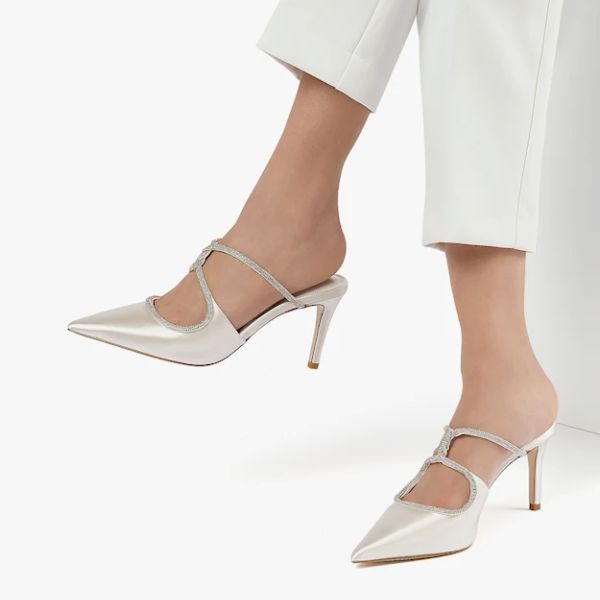shoes for brides - Dune embellished mules