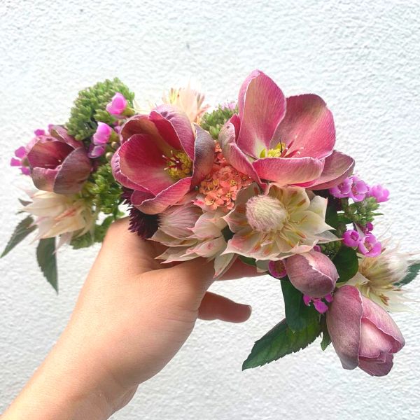 floral headpiece for bridesmaids