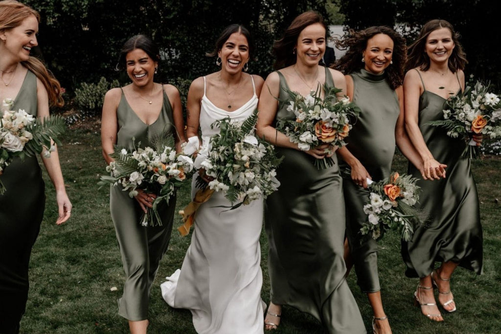 slinky bridesmaid dresses