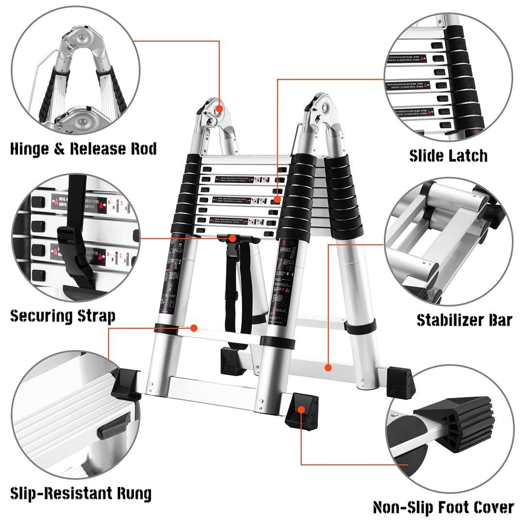 Two In One Multifunctional Telescopic Ladder