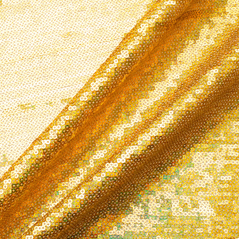 Bright Gold Mini Sequinned Tulle