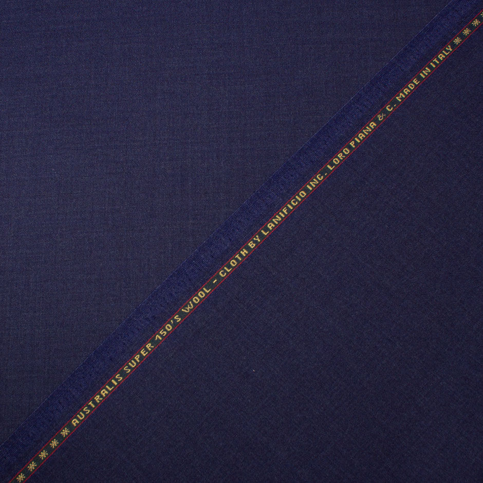 Mid Blue 'Super 150's' Australis Wool Suiting by Loro Piana