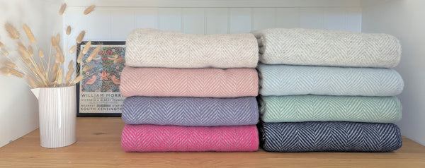 colourful wool blankets
