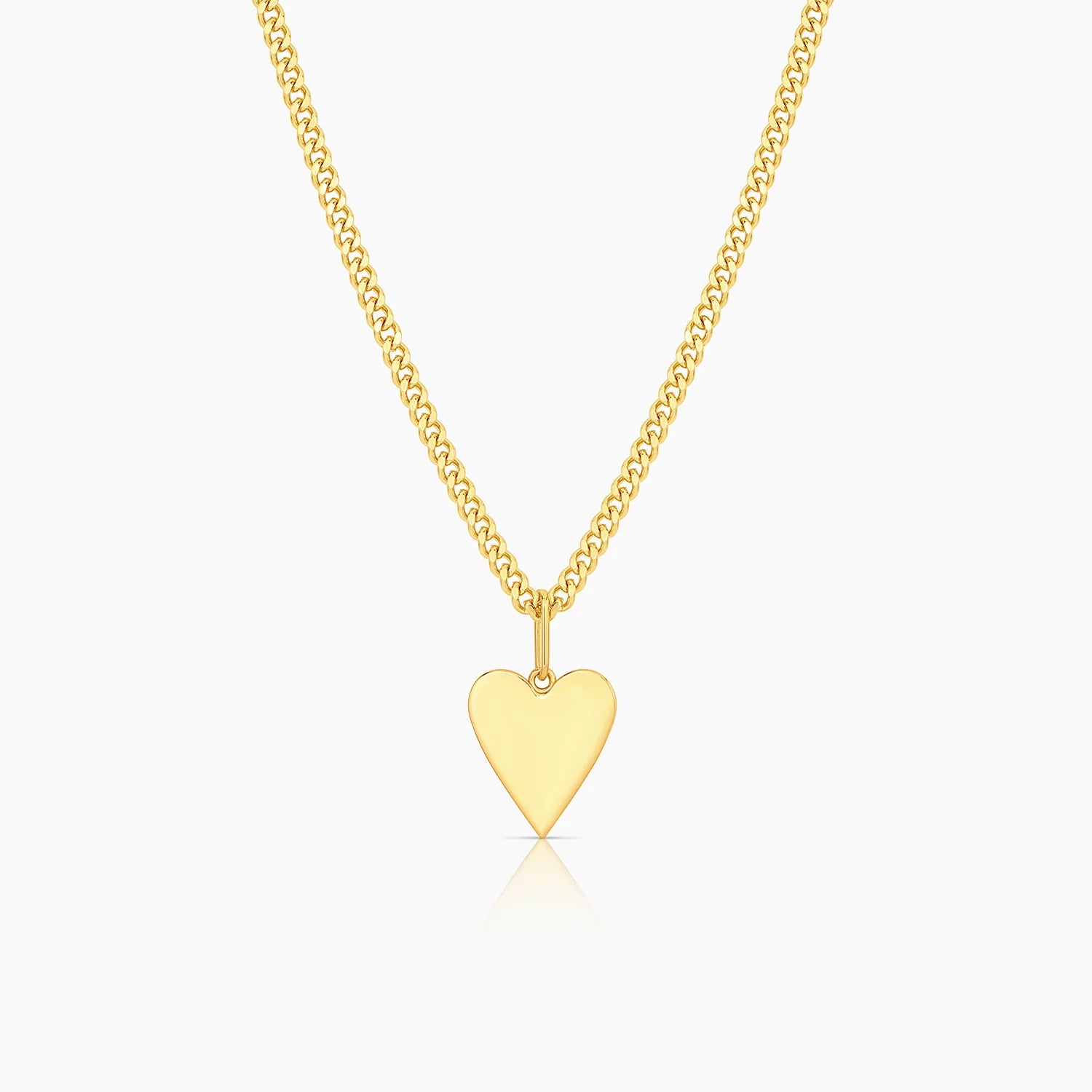 Amaya Heart Curb Necklace