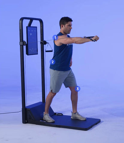 Chest Workout #3:Handle Alternating Standing Press