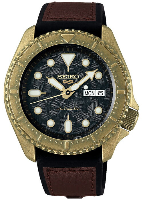 SEIKO5 SPORTS ブラック×ゴールド ダイバー