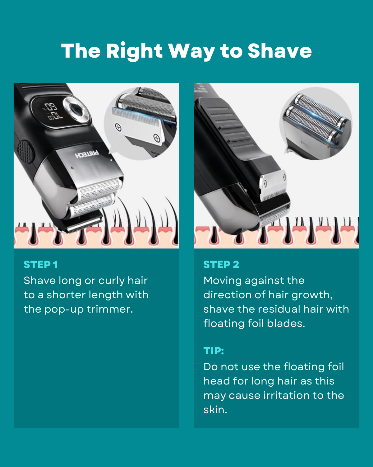 Pritech Electric Foil Hair Trimmer And Shaver 10