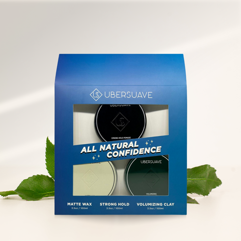 Ubersuave All Natural Confidence Triple Hairstyling Gift Set