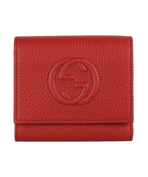 Shop GUCCI Canvas Plain Leather Folding Wallet Logo Outlet by Smartlondon