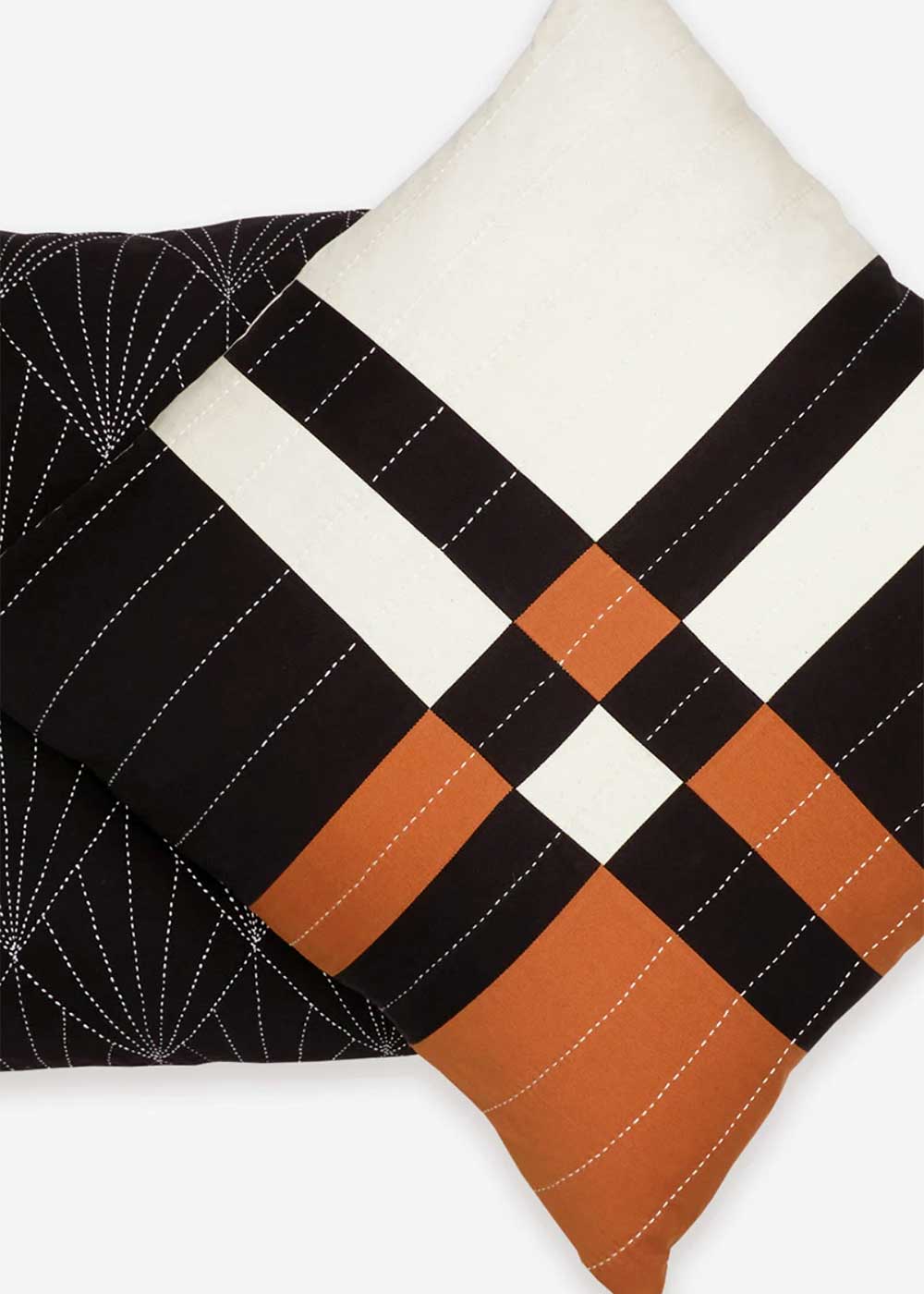 Caramel Patchwork 22" Pillow