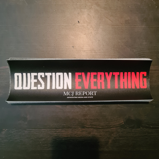 Question Everything - Bumper Sticker