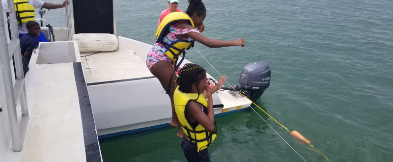 kids kayaking in florida - shark zen