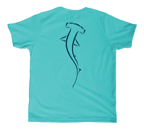 Kids Hammerhead Sun Shirt  Light Blue Long Sleeve Swim Shirt