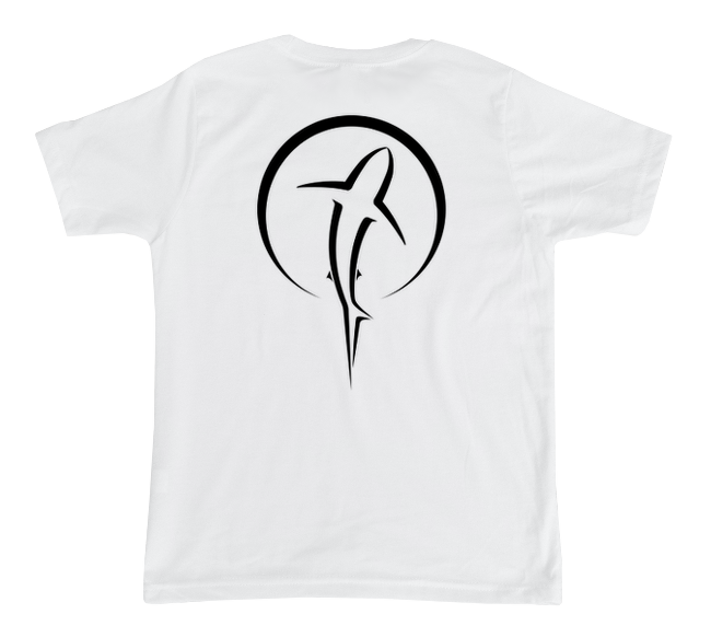 Kids Shark T-Shirt | White Shark Zen Shirt