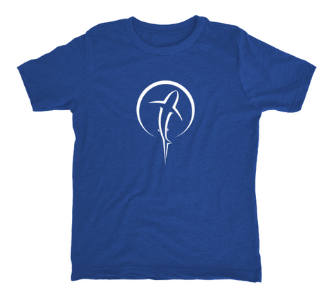 Kids Shark T-Shirt | Blue Shark Zen Shirt